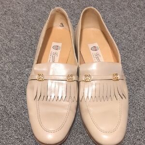 Gucci Women's Cream Fringe Loafers
